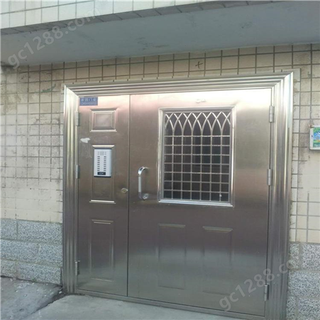 小区楼道智能密码锁楼宇单元门 单元对讲门 不锈钢防盗门