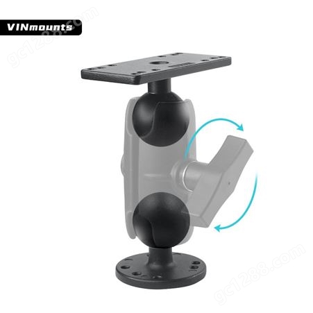 VINmounts®工业通用多组孔距电子设备底座-1.5”球头