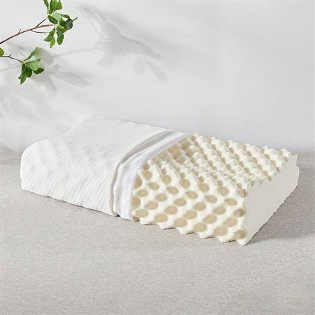 泰国乳胶枕头天然橡胶枕芯成人按摩护颈椎枕助睡眠硅胶单人学生枕
