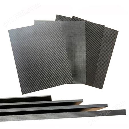 碳纤维斜纹亮光板碳纤维制品 建筑用碳纤维板 复合碳板材料