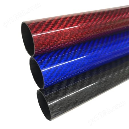 高强度彩色碳纤维卷管高尔夫球杆材料空心炭纤管型材耐腐