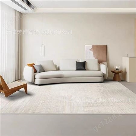 新西兰羊毛意式极简抗菌地毯客厅轻奢高级沙发毯素色家用卧室地垫